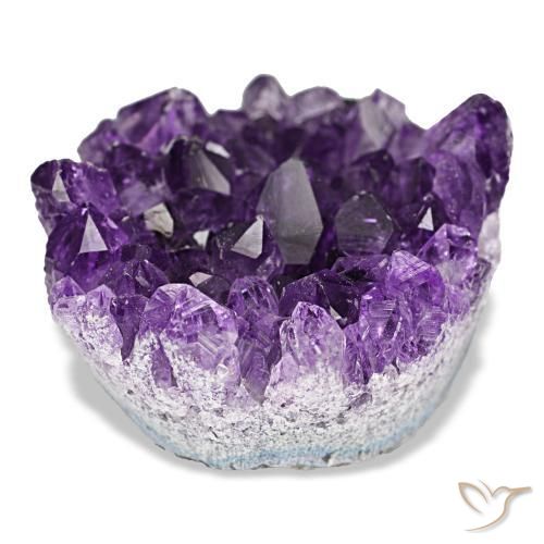 Drusa di ametista naturale viola da 54,06 ct, forma fantasia, opaco