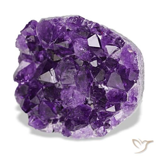 Drusa di ametista naturale viola da 77,16 ct, forma fantasia, opaco