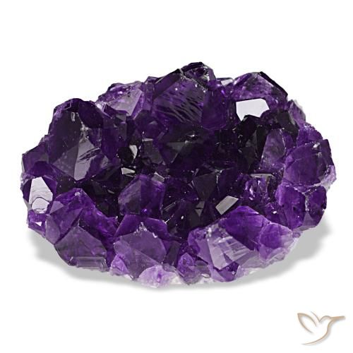 Drusa di ametista naturale viola da 52,25 ct, forma fantasia, opaco