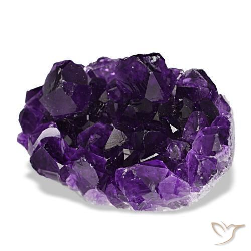 Drusa di ametista naturale viola da 52,25 ct, forma fantasia, opaco