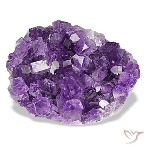 Drusa di ametista naturale viola da 62,67 ct, forma fantasia, opaco