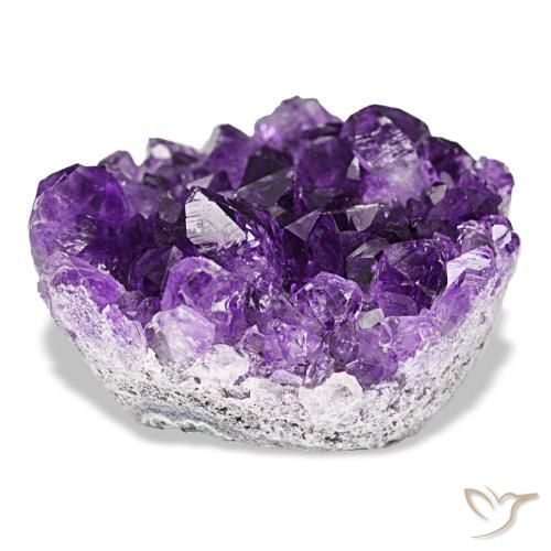 Drusa di ametista naturale viola da 66,10 ct, forma fantasia, opaco