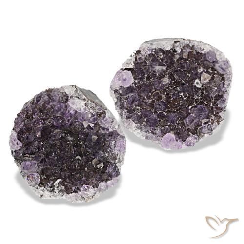 Drusa di ametista naturale viola da 14,43 ct, forma fantasia, opaco