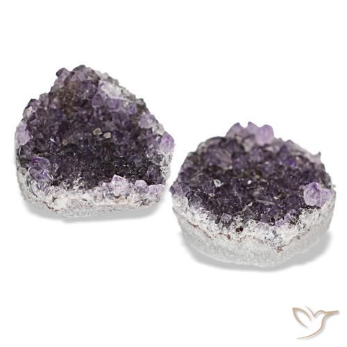 Drusa di ametista naturale viola da 14,43 ct, forma fantasia, opaco
