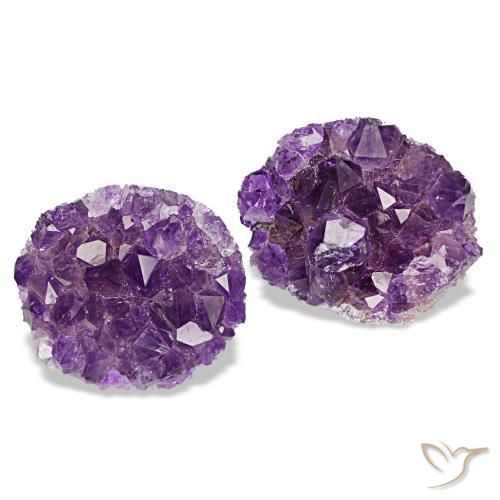 Drusa di ametista naturale viola da 18,41 ct, forma fantasia, opaco