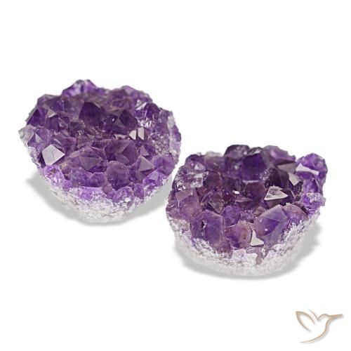Drusa di ametista naturale viola da 18,41 ct, forma fantasia, opaco