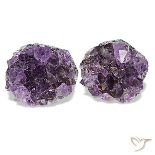 Drusa di ametista naturale viola da 11,85 ct, forma fantasia, opaco
