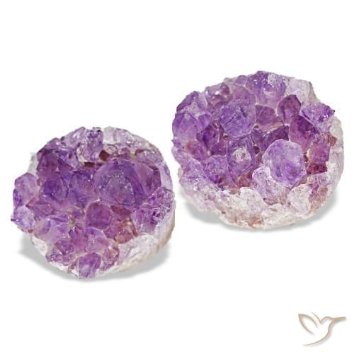 Drusa di ametista naturale viola da 19,60 ct, forma fantasia, opaco