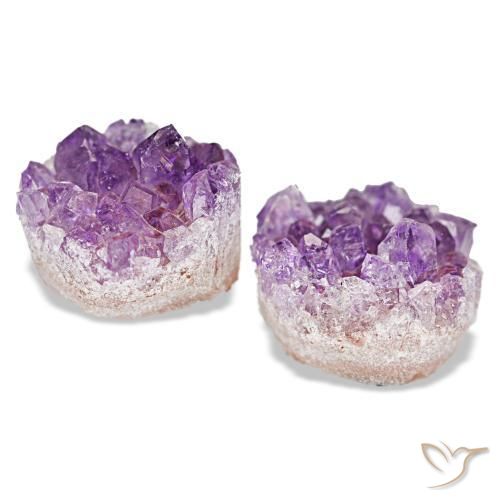 Drusa di ametista naturale viola da 19,60 ct, forma fantasia, opaco