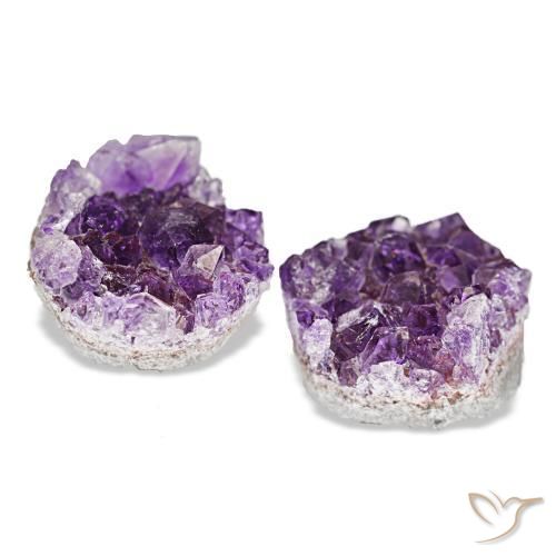 Drusa di ametista naturale viola da 13,31 ct, forma fantasia, opaco
