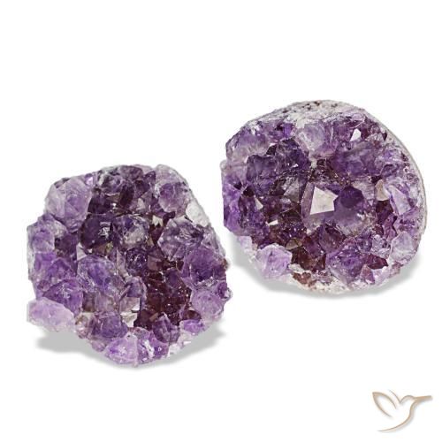 Drusa di ametista naturale viola da 17,81 ct, forma fantasia, opaco