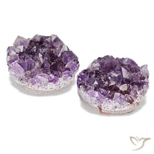 Drusa di ametista naturale viola da 17,81 ct, forma fantasia, opaco