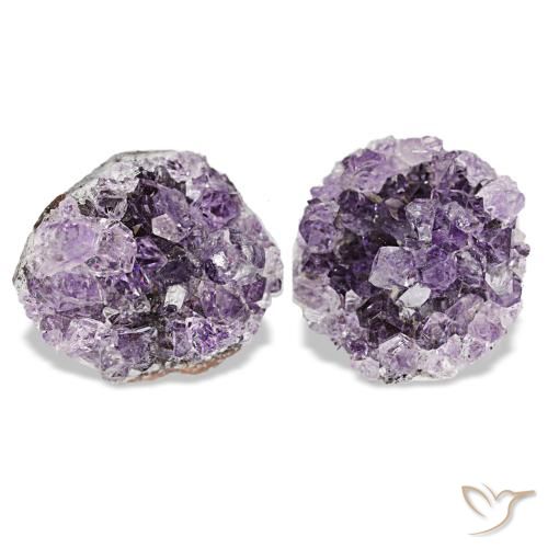 Drusa di ametista naturale viola da 14,89 ct, forma fantasia, opaco