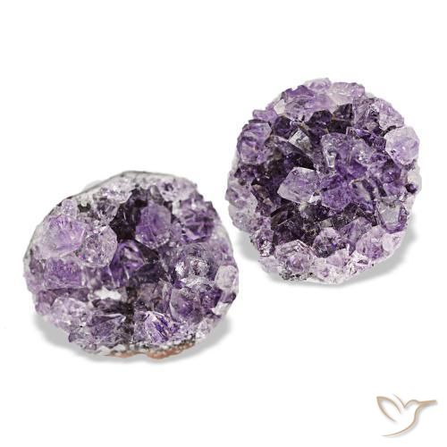 Drusa di ametista naturale viola da 14,89 ct, forma fantasia, opaco