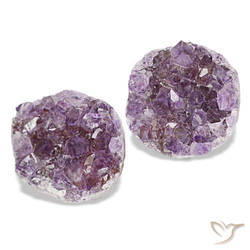Drusa di ametista naturale viola da 14,93 ct, forma fantasia, opaco