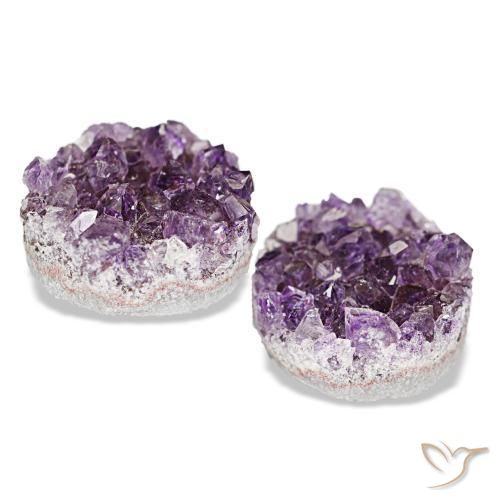 Drusa di ametista naturale viola da 14,93 ct, forma fantasia, opaco
