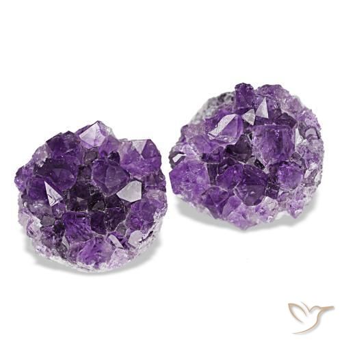 Drusa di ametista naturale viola da 15,65 ct, forma fantasia, opaco