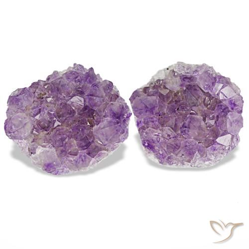 Drusa di ametista naturale viola da 15,30 ct, forma fantasia, opaco