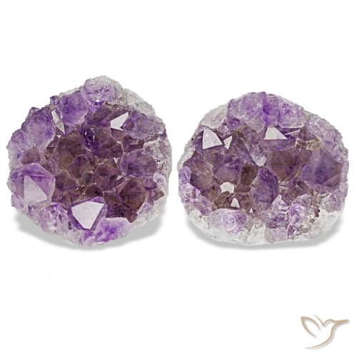 Drusa di ametista naturale viola da 19,52 ct, forma fantasia, opaco