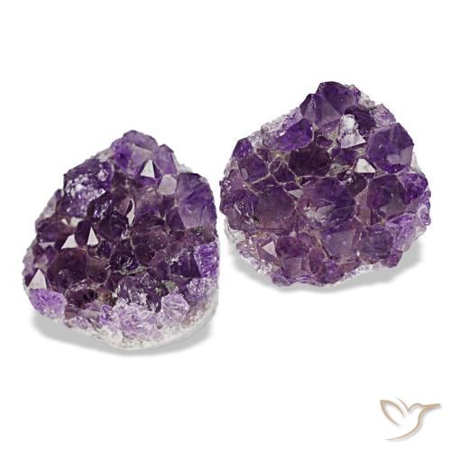 Drusa di ametista naturale viola da 14,07 ct, forma fantasia, opaco