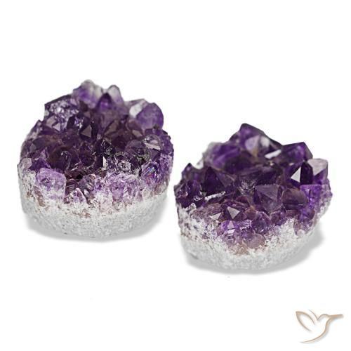 Drusa di ametista naturale viola da 14,07 ct, forma fantasia, opaco
