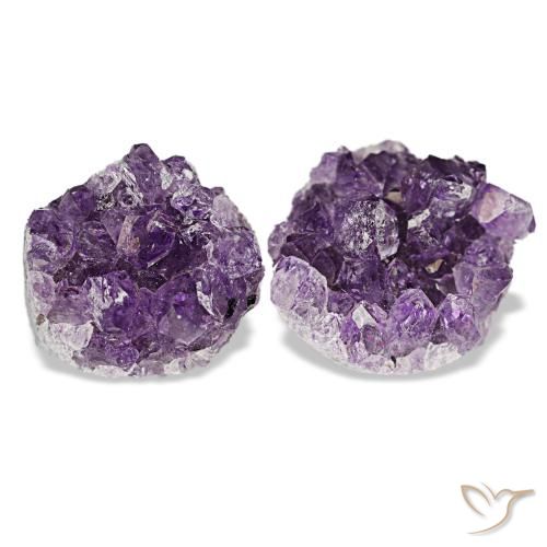 Drusa di ametista naturale viola da 21,44 ct, forma fantasia, opaco