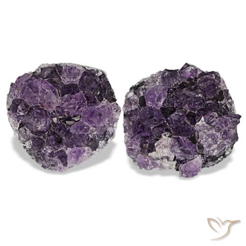 Drusa di ametista naturale viola da 16,26 ct, forma fantasia, opaco