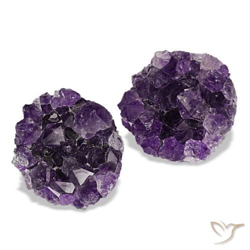 Drusa di ametista naturale viola da 20,85 ct, forma fantasia, opaco