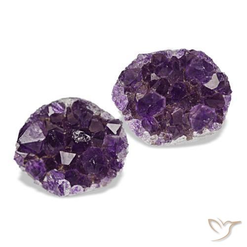Drusa di ametista naturale viola da 13,49 ct, forma fantasia, opaco