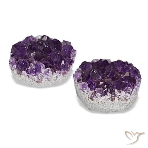 Drusa di ametista naturale viola da 13,49 ct, forma fantasia, opaco