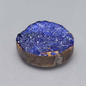 Azzurrite druzy Blu naturale da 7.29 ct, Forma fantasia, Opaco