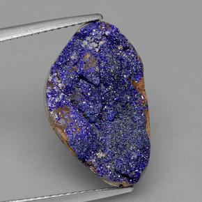 Azzurrite druzy Blu naturale da 9.85 ct, Forma fantasia, Opaco
