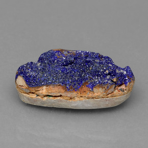 Azzurrite druzy Blu naturale da 9.85 ct, Forma fantasia, Opaco