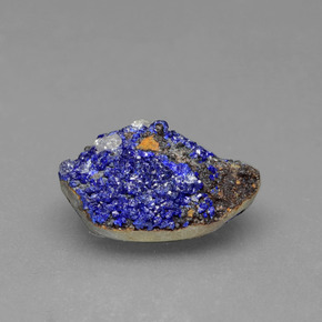 Drusa di azzurrite naturale blu da 2,34 ct, forma fantasia, opaco