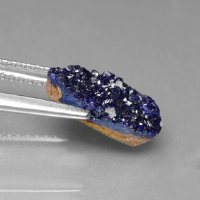 Azzurrite druzy Blu naturale da 2.56 ct, Forma fantasia, Opaco