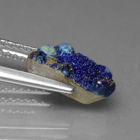 Azzurrite druzy Blu naturale da 1.80 ct, Forma fantasia, Opaco