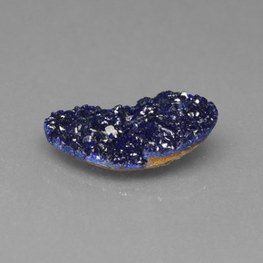 Drusa di azzurrite blu naturale da 1,97 ct, forma fantasia, opaco