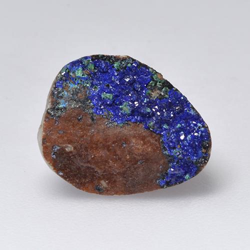 Azzurrite druzy Blu scuro profondo naturale da 4.71 ct, Forma fantasia, Opaco