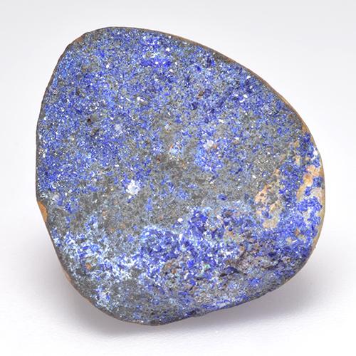 Drusa di azzurrite blu naturale da 14,10 ct, forma fantasia, opaco