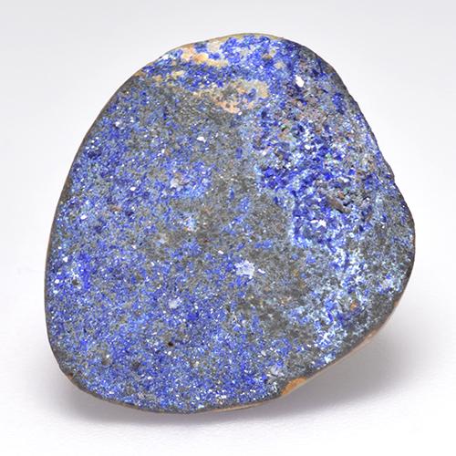 Drusa di azzurrite blu naturale da 14,10 ct, forma fantasia, opaco