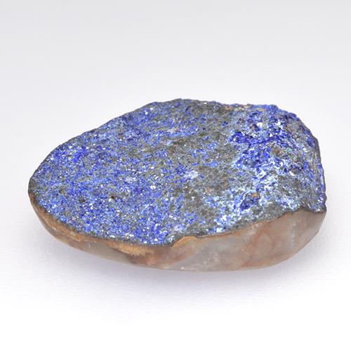 Drusa di azzurrite blu naturale da 14,10 ct, forma fantasia, opaco