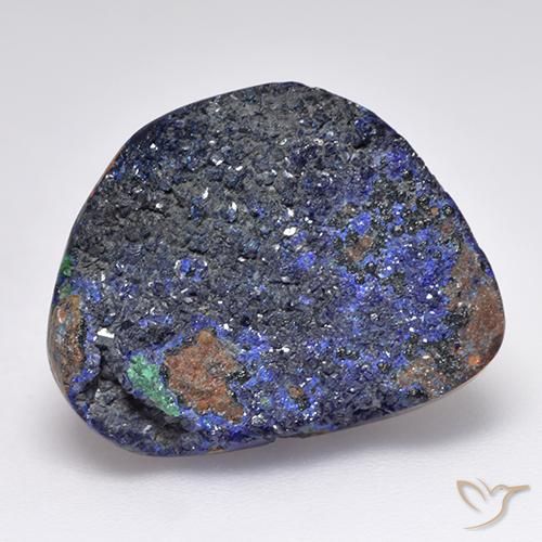 Azzurrite Druzy Blu scuro profondo naturale da 16.02 ct, Taglio a fantasia, Opaco