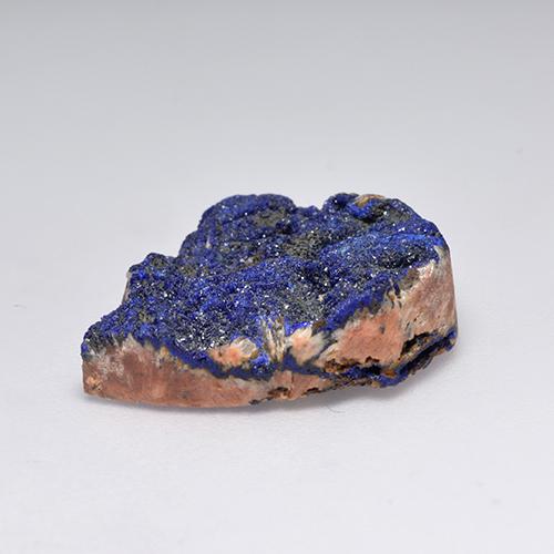 Drusa di azzurrite naturale blu da 18,12 ct, forma fantasia, opaco