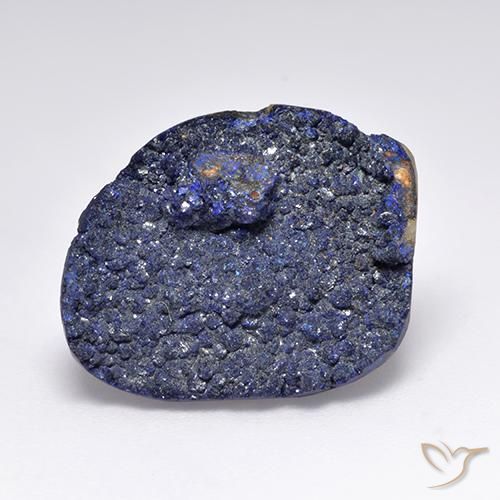 Azzurrite Druzy Blu scuro profondo naturale da 13.62 ct, Taglio a fantasia, Opaco