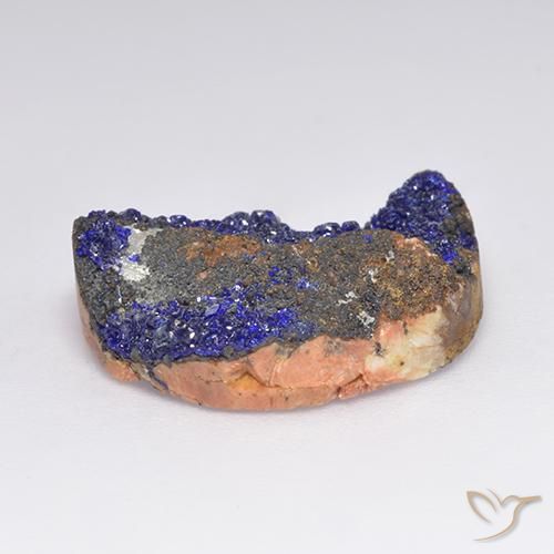 Azzurrite Druzy Blu scuro profondo naturale da 15.70 ct, Taglio a fantasia, Opaco