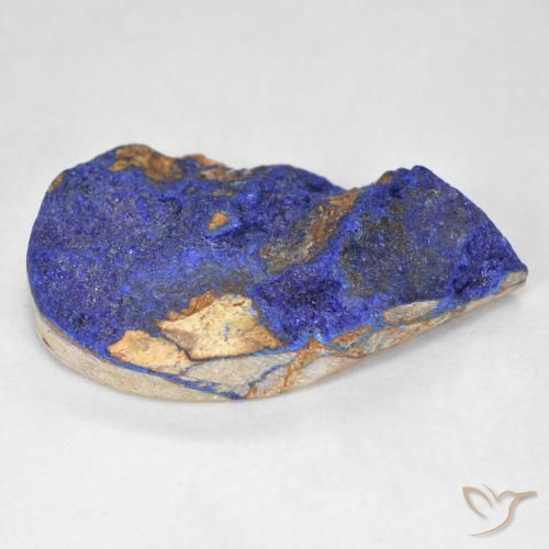 Azzurrite Druzy Blu scuro profondo naturale da 10.96 ct, Forma a pera, Opaco