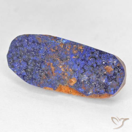 Azzurrite Druzy Blu scuro profondo naturale da 11.21 ct, Ovale, Opaco