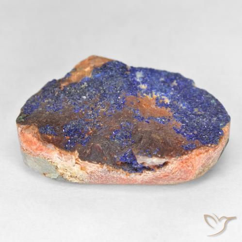 Azzurrite Druzy Blu scuro profondo naturale da 26.40 ct, Taglio a fantasia, Opaco