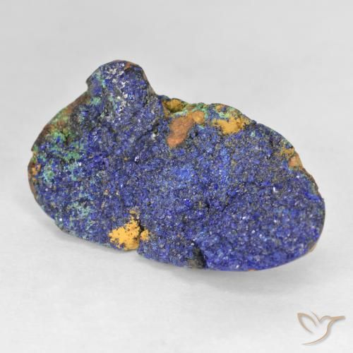 Azzurrite druzy Blu scuro profondo naturale da 10.45 ct, Forma fantasia, Opaco