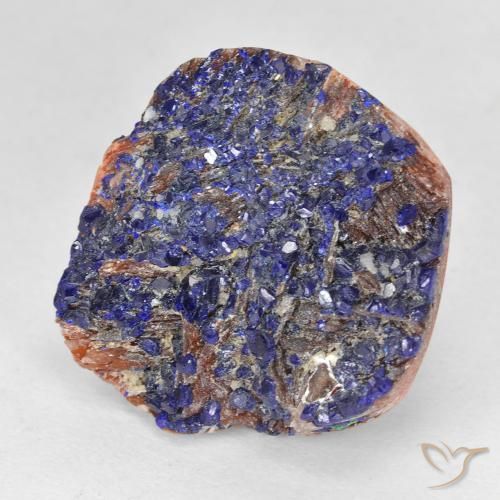 Azzurrite Druzy Blu scuro profondo naturale da 23.14 ct, Taglio a fantasia, Opaco